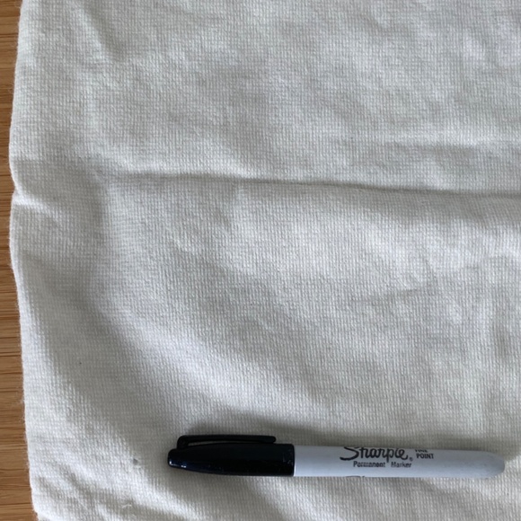 Vintage Courrages Paris cotton drawstring dust bag - Picture 4 of 5